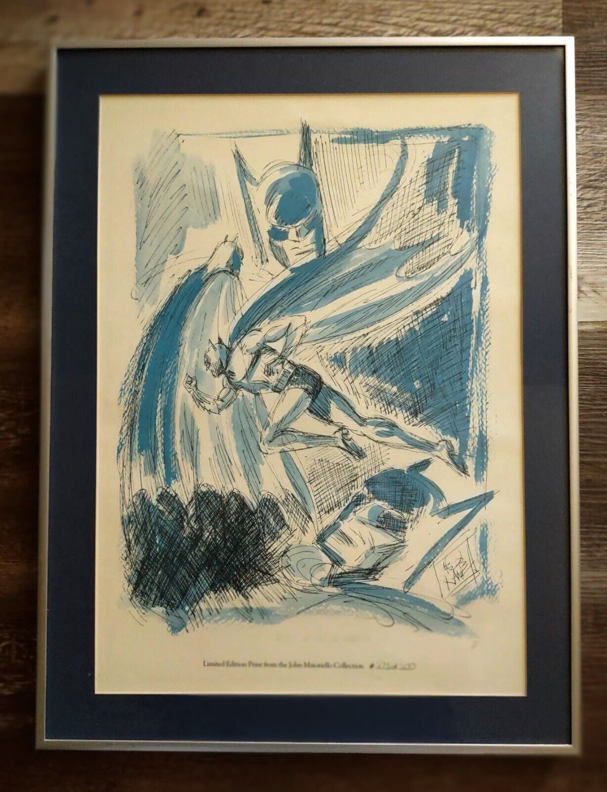 Bob Kane signed batman limited edition print from Maiorello Collection 273/500 