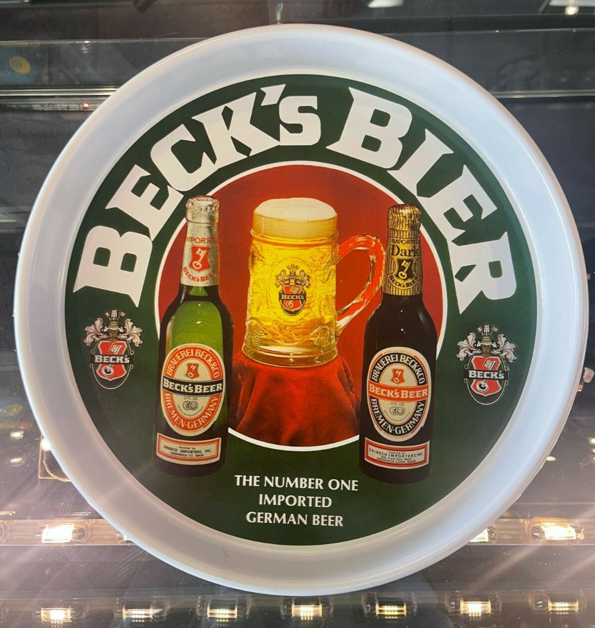 Vintage Becks Beer Tray The Number One Imported Beer 13\