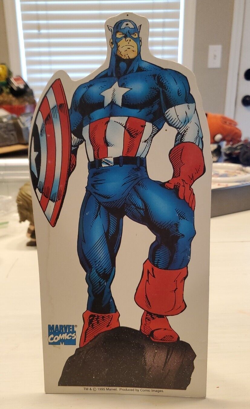 Rare Vintage 1995 Marvel Comics Captain America Cardboard Counter Display