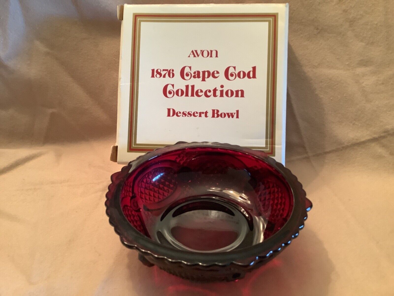 Vintage Avon Cape Cod Ruby Red Glass 5\