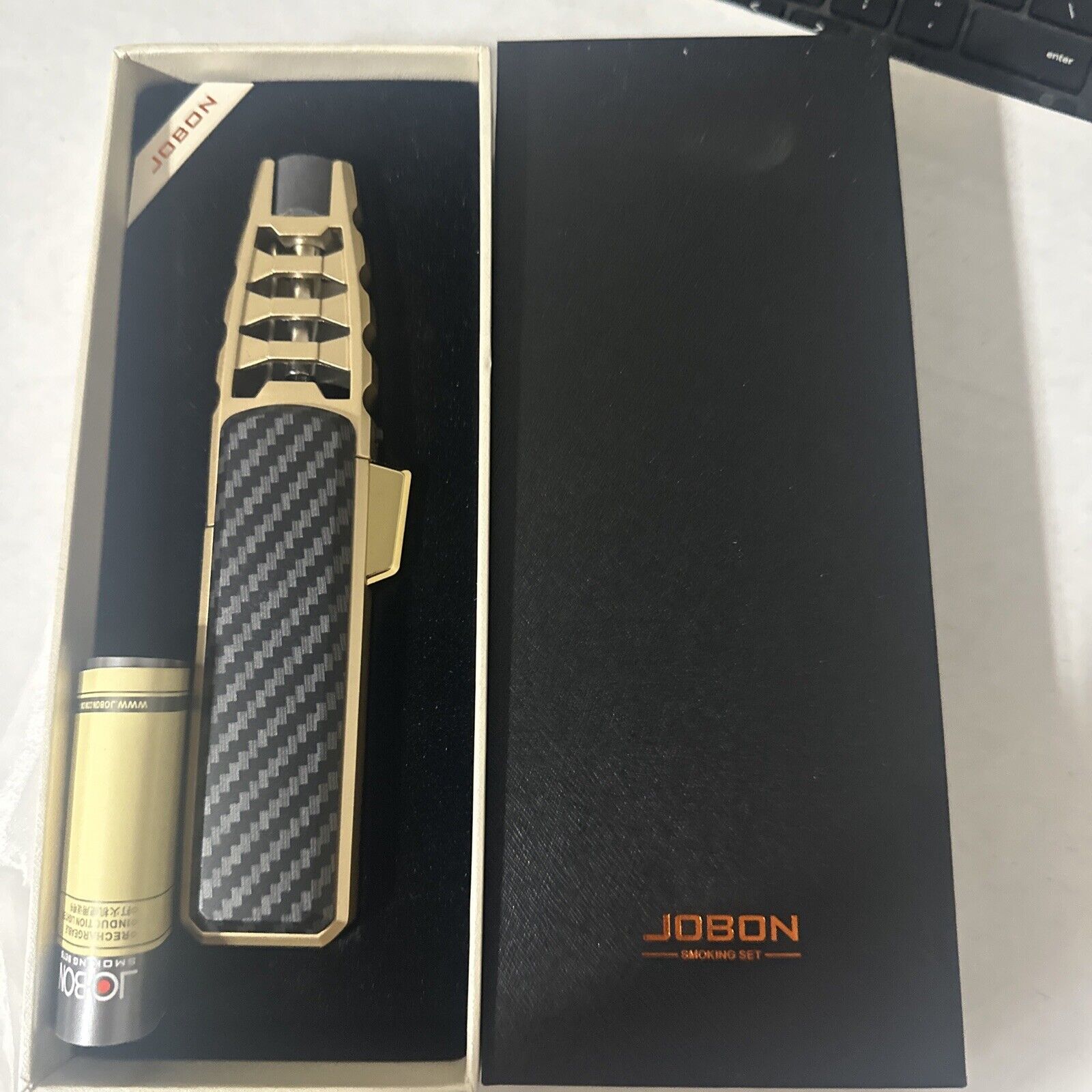 Jobon Smoking Set Lighter Rechargeable Induction Lighter New In Box CJKP10731880