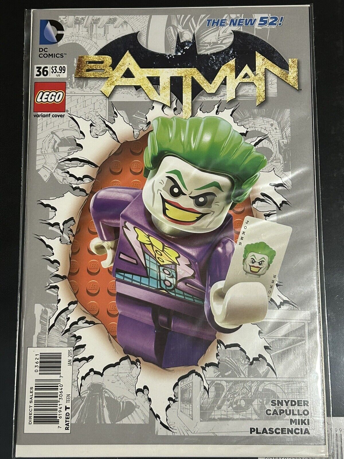 Batman #36 DC Comics Lego Joker Variant Snyder Capullo  2015 Harley Quinn