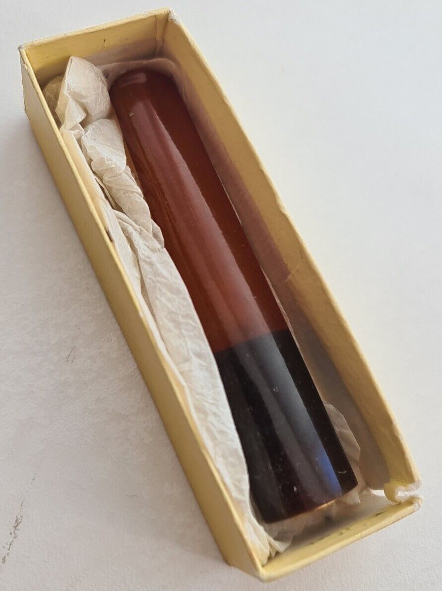 Natural Baltic Honey Amber Smoker Mouthpiece in the Original Paper Case, 14 gm