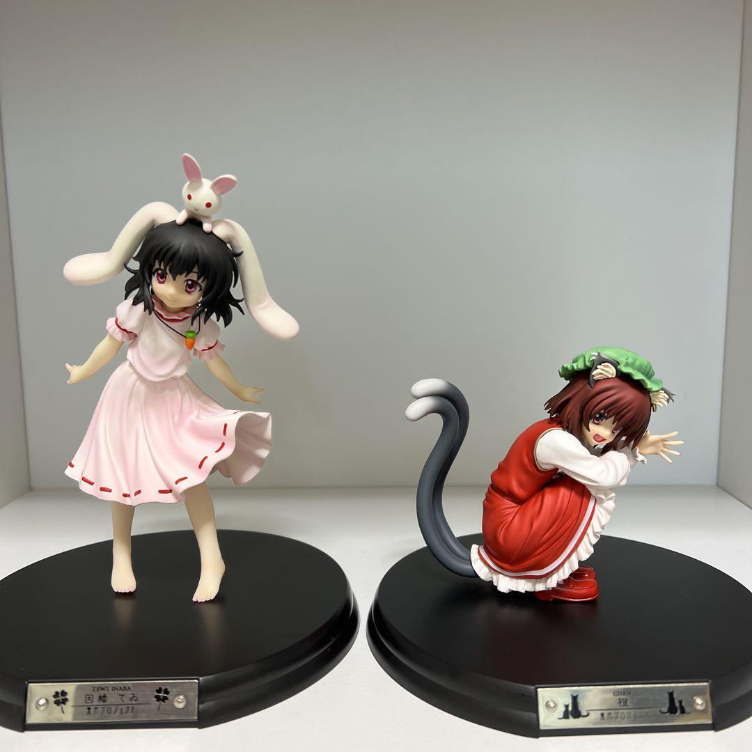 Touhou Project Figure Griffon Enterprises 1/8 scale Chen Tewi Inaba Lot 2 Goods