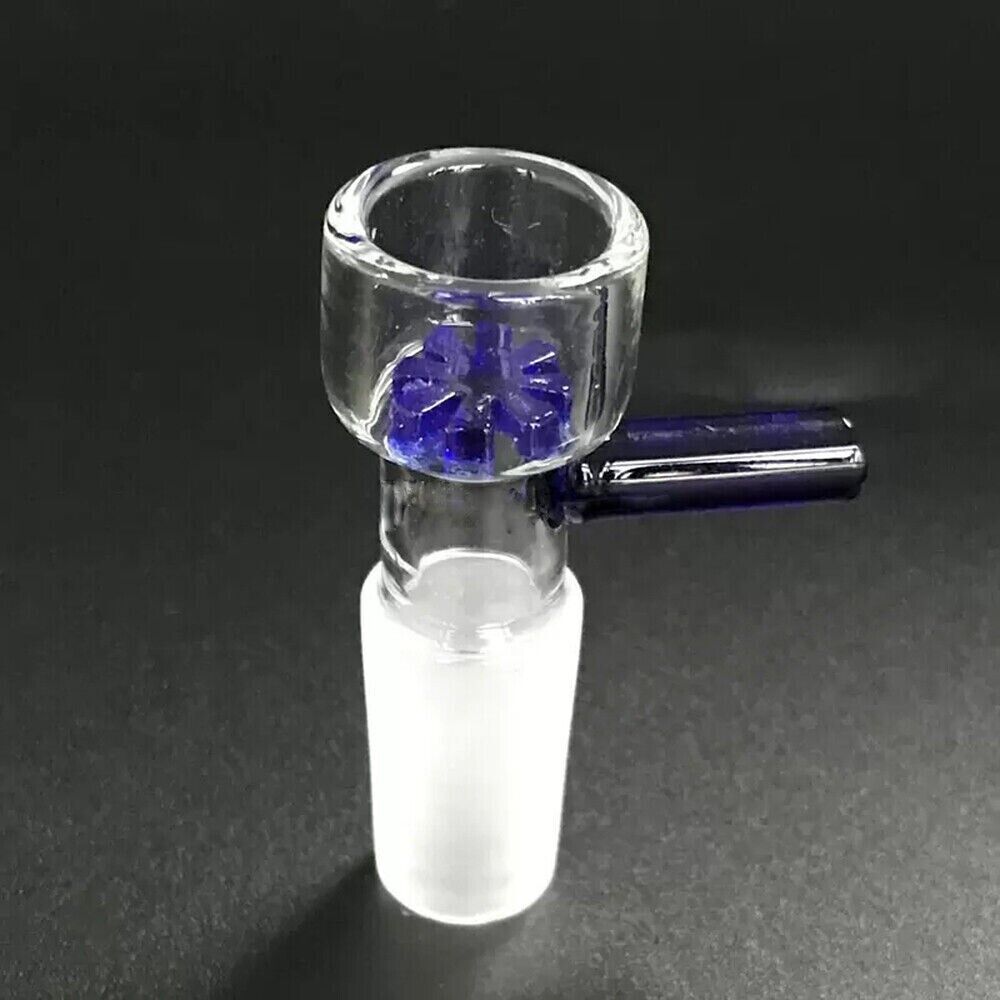 Glass Funnel Bowl Glass Slide Bowl with Snowflake Screen 14mm male for WATERPIPE