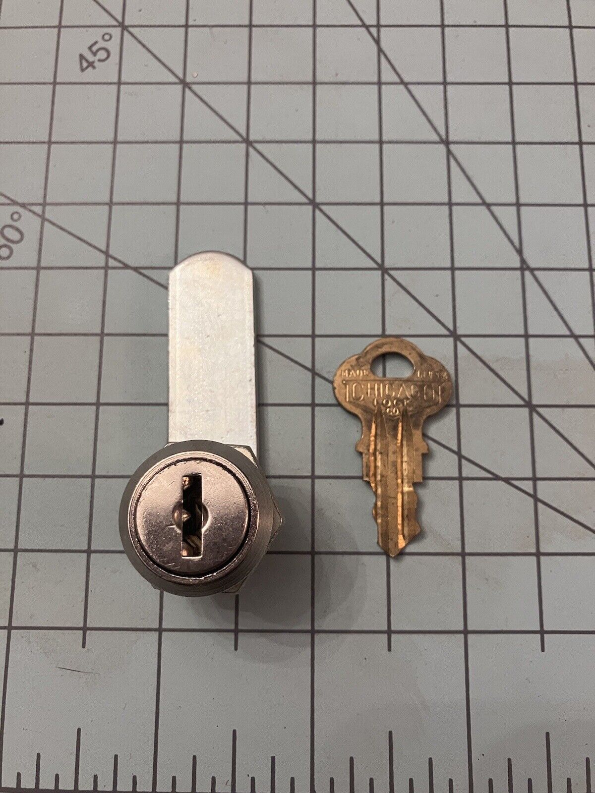 FJWCC Cam Lock And Key - NOS