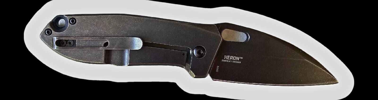 New CRKT Heron Folding Knife G10/Carbon Fiber Handle 2440