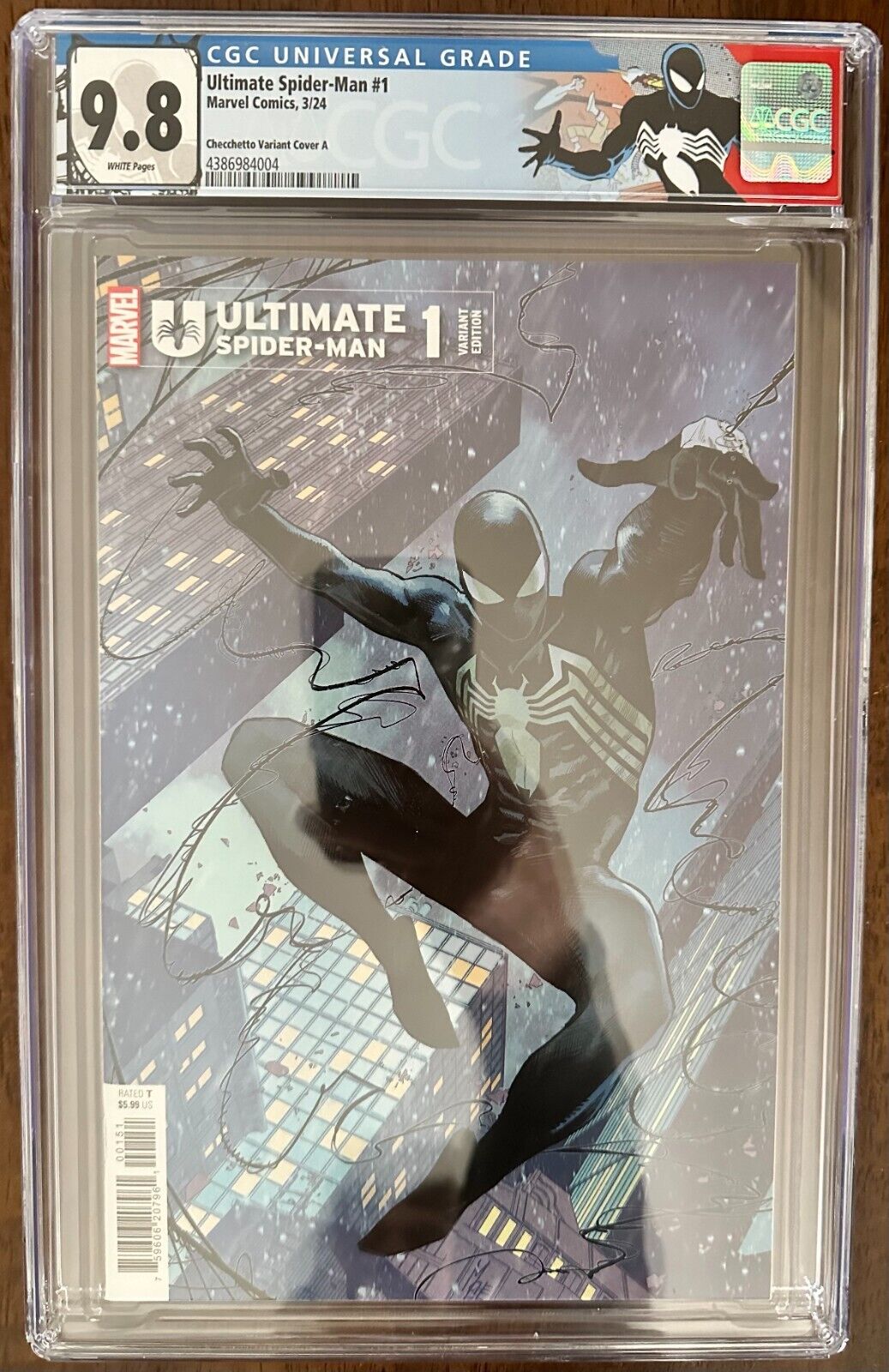 Ultimate Spider-Man #1 CGC 9.8 Black Costume Variant cover A