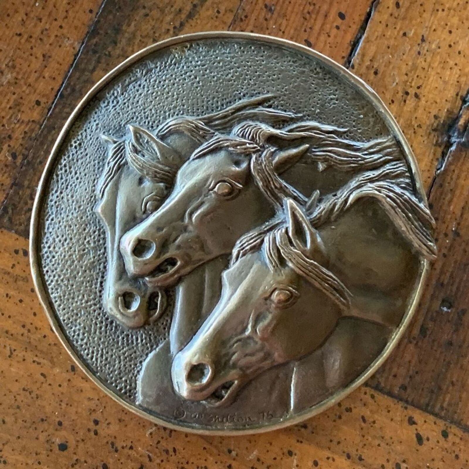 Vintage Pharaohs Horses Al Shelton Bolo Medallion 1976 Rare Collectible
