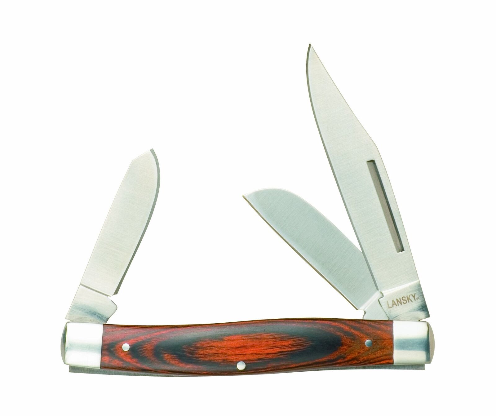 Lansky Large 3 Blade Stockman Pocket Knife