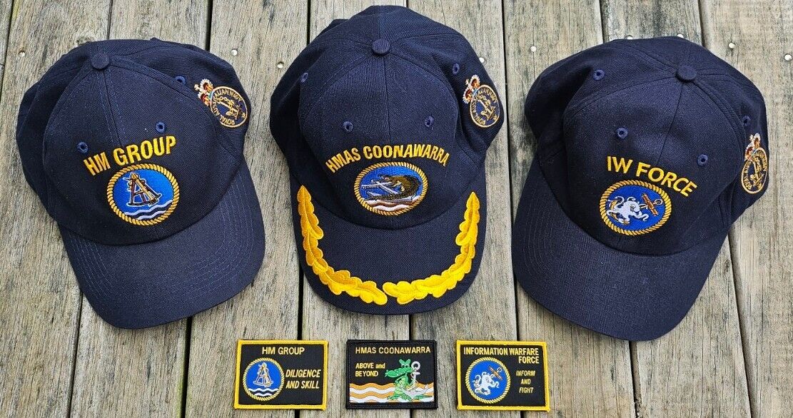 Royal Australian Navy RAN Platatac MMPU Cap and Patch Collection