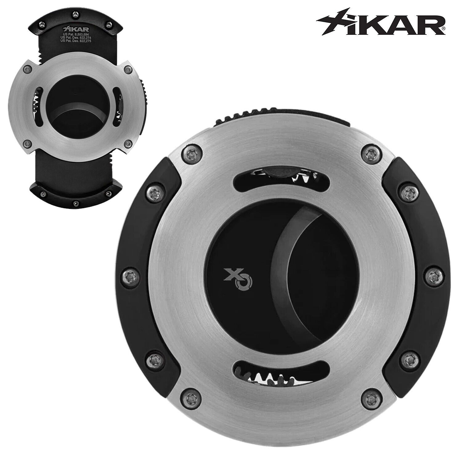 Xikar XO Cutter- Silver & Black (MSRP:$149.99)