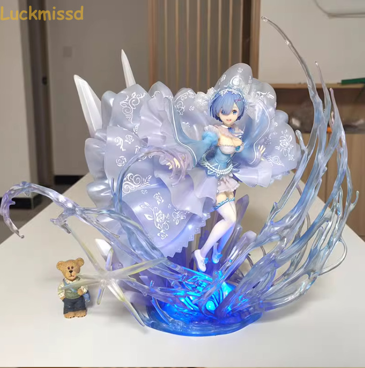 Re:Life In A Different World From Zero Rem Crystal Dress Ver. W/ Led PVC Figure