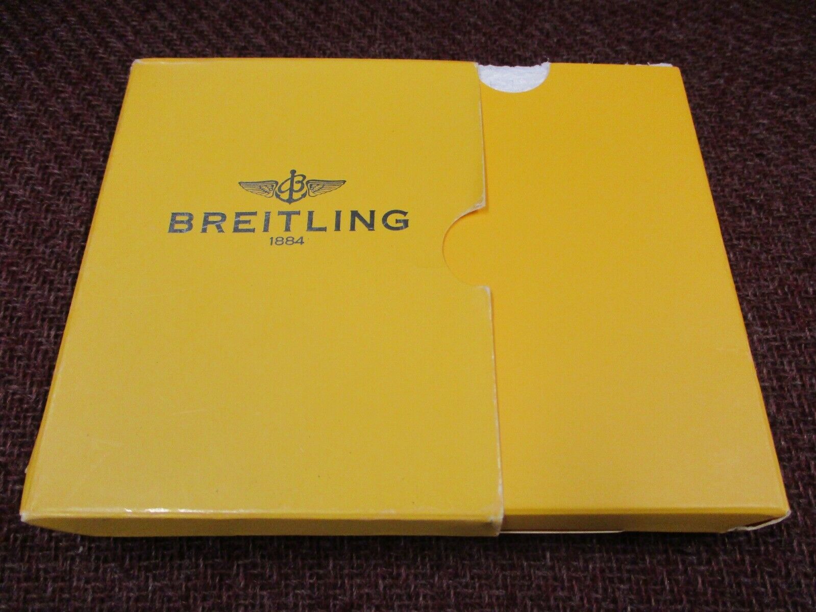Empty Breitling Watch Instructions & Paperwork Holder and Outer Sleeve Set