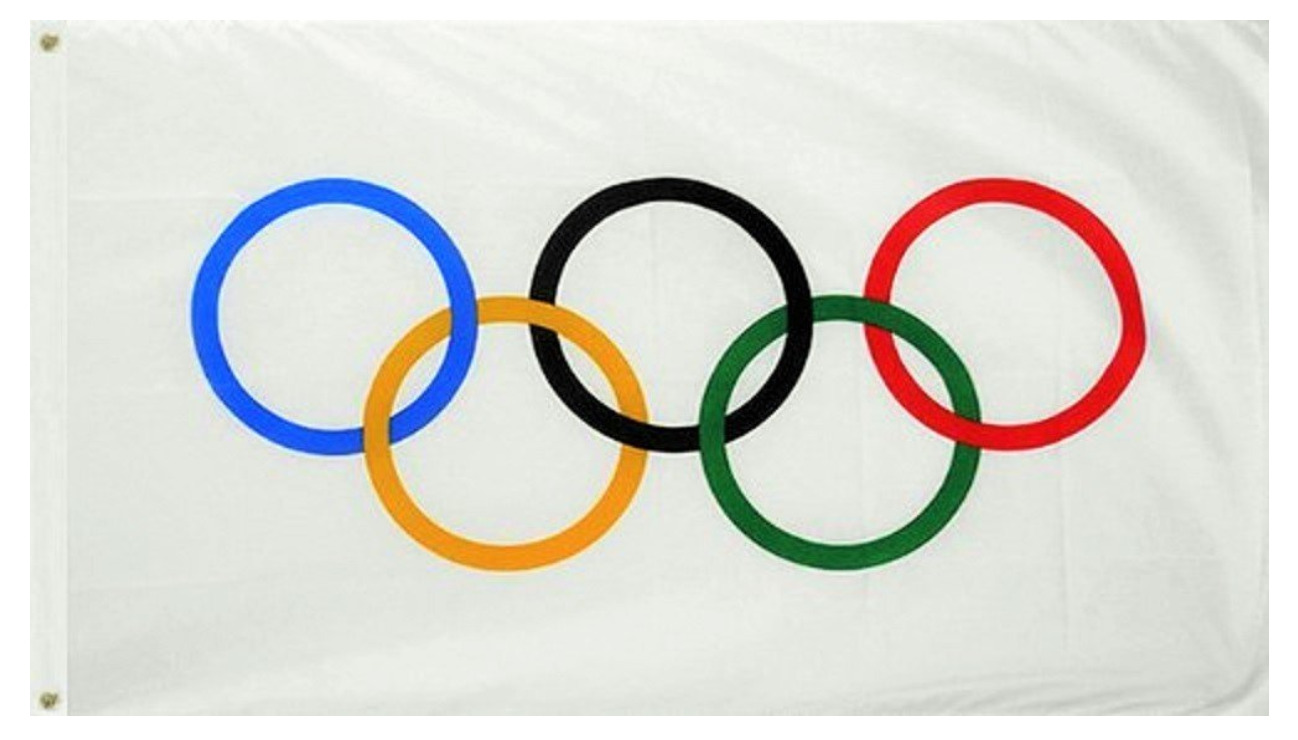 Olympic Games 3x5 Feet Flag Olympic Rings International Banner Printed Flag