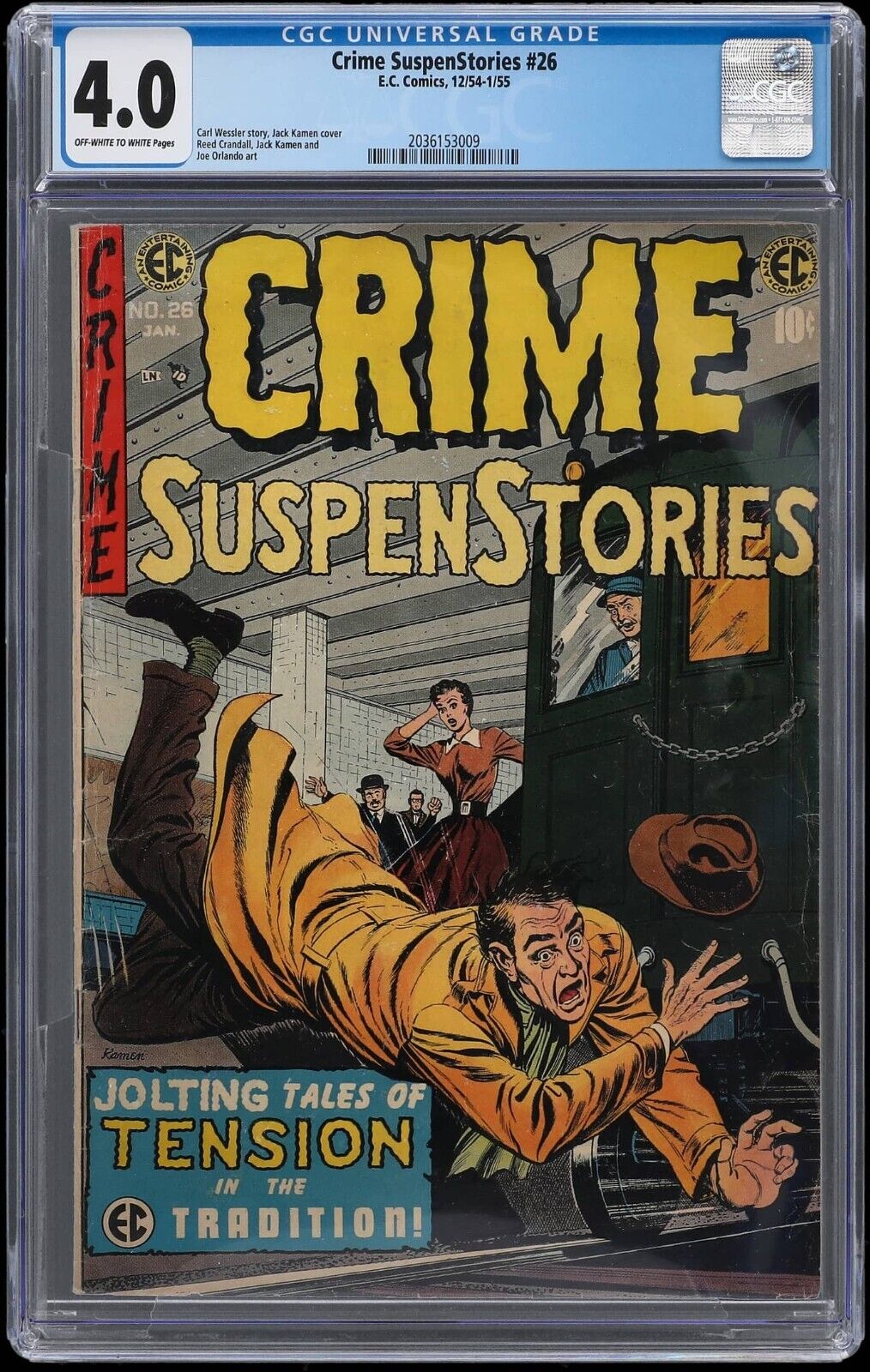 1954 EC Comics Crime SuspenStories #26 CGC 4.0 Pre-Code Horror