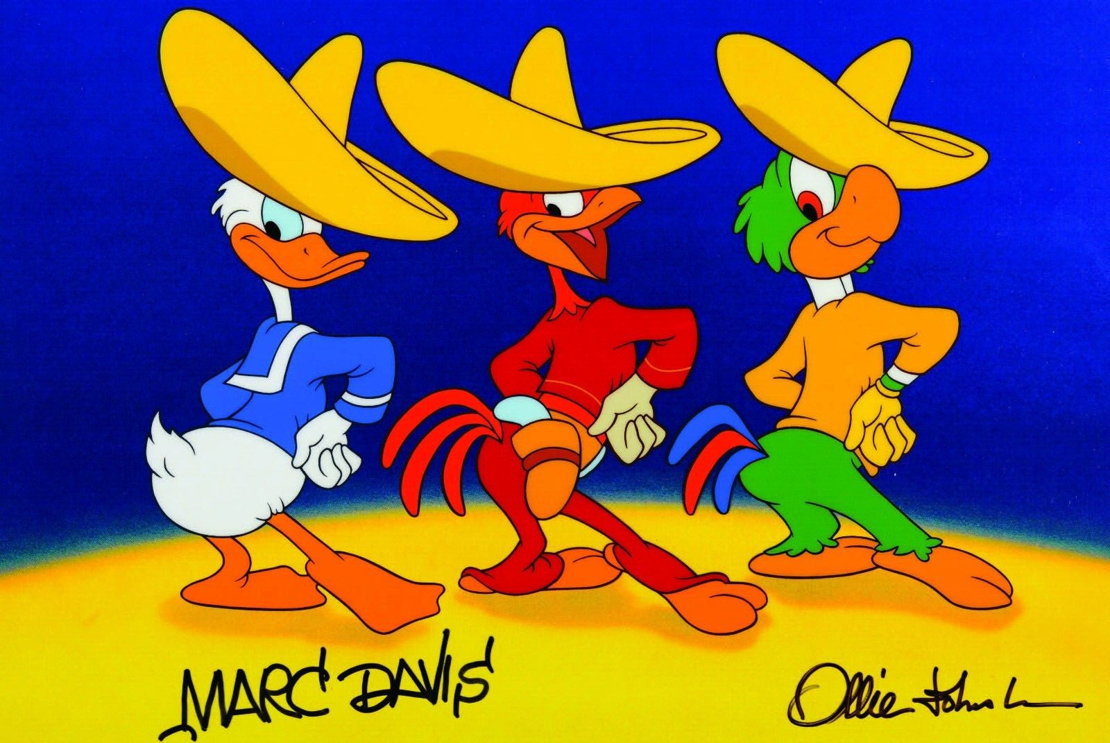  Panchito Pistoles José Carioca Donald Duck Three Caballeros Poster Print