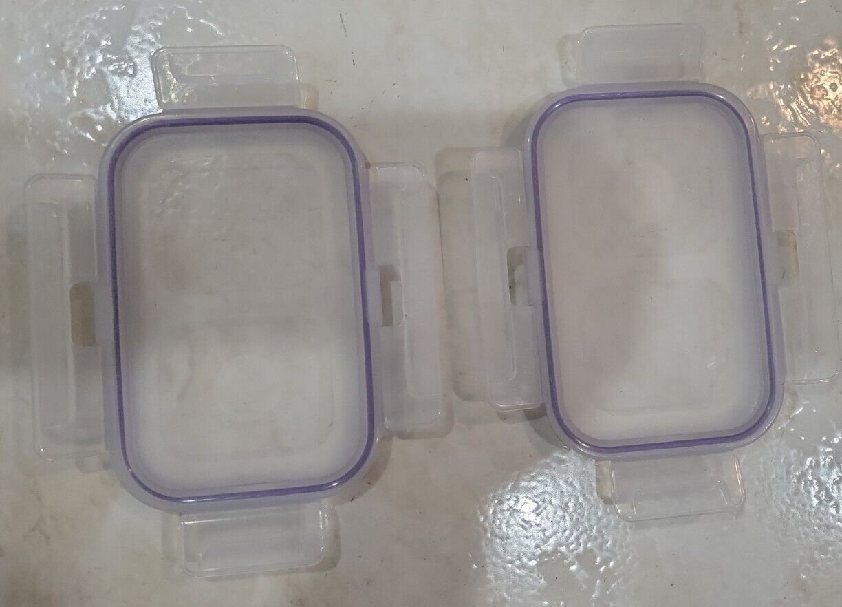 2 PCS Food Network Storage Container Replacement Lid ONLY 6\