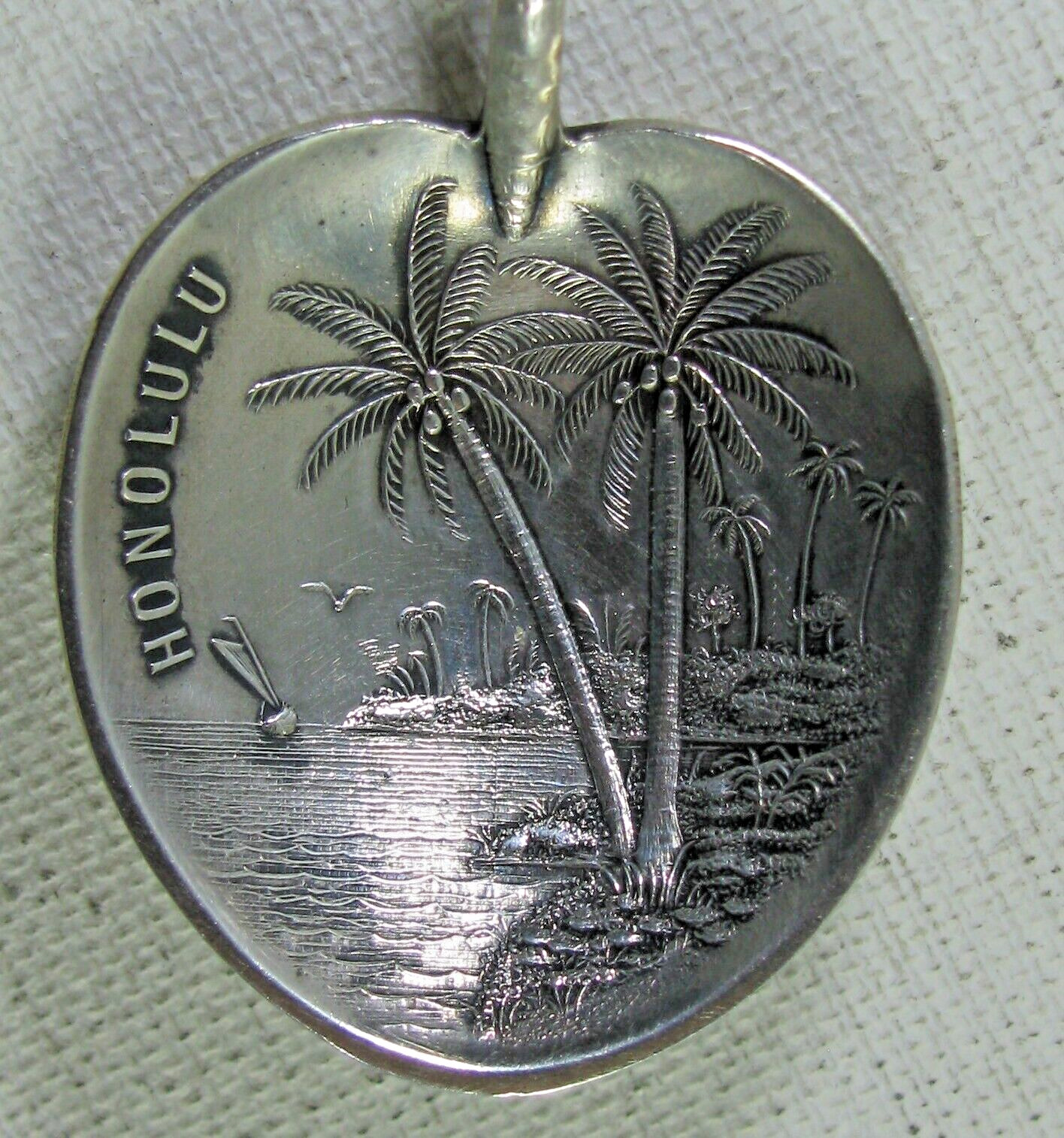 Harry Culman Honolulu Hawaii Sterling Silver Souvenir Spoon