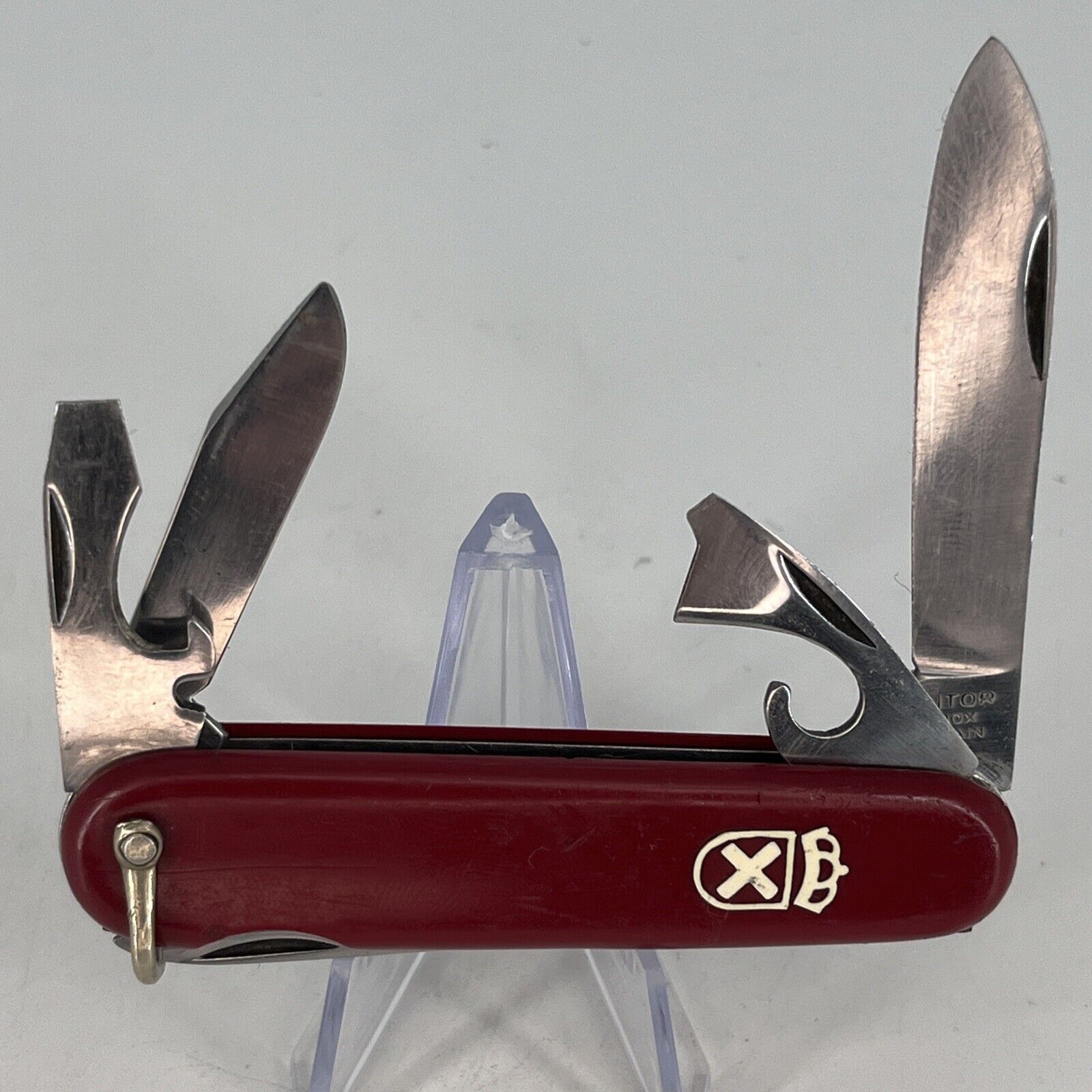 Vintage AITOR INOX SPAIN Multi Function Folding Pocket Knife 6Tools RARE