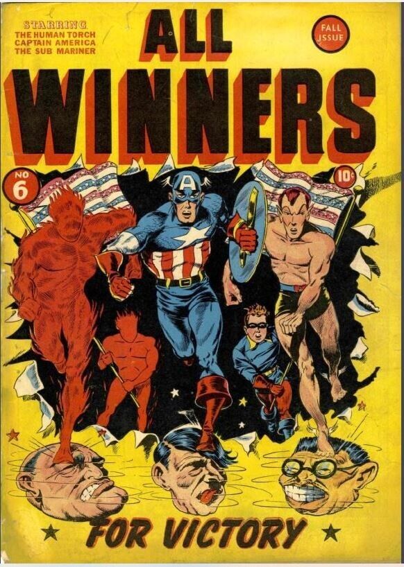 ALL WINNERS COMICS 20 Classic Issue Collection On USB Flash Drive
