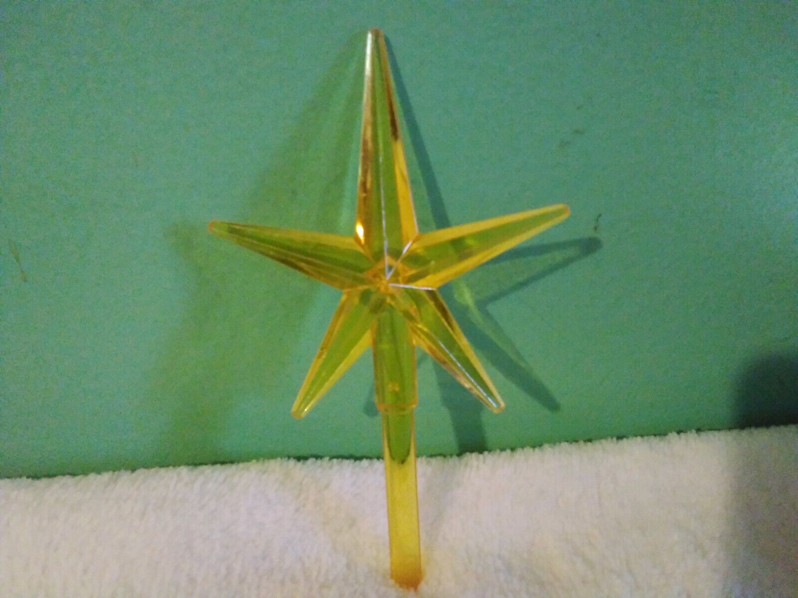 Large Gold Star with Rounded Tips for Ceramic Christmas Tree Topper . 3/16\