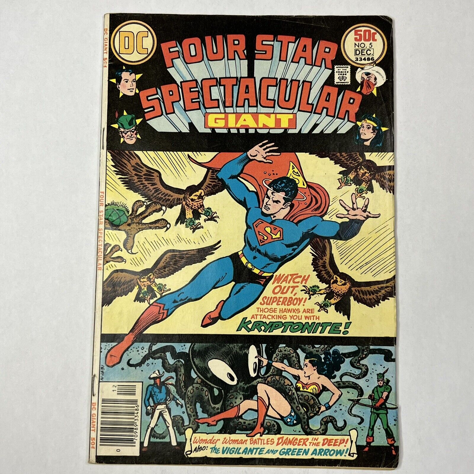 Four Star Spectacular Giant #5 DC Comics 1976 Green Arrow Superman Wonder Woman