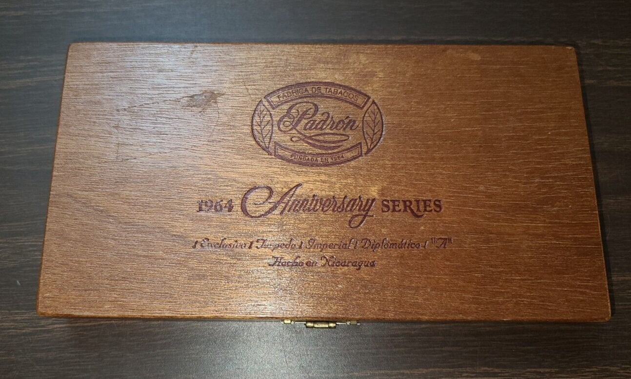 Padron 1964 Anniversary Series Principe Wooden Cigar Box VINTAGE