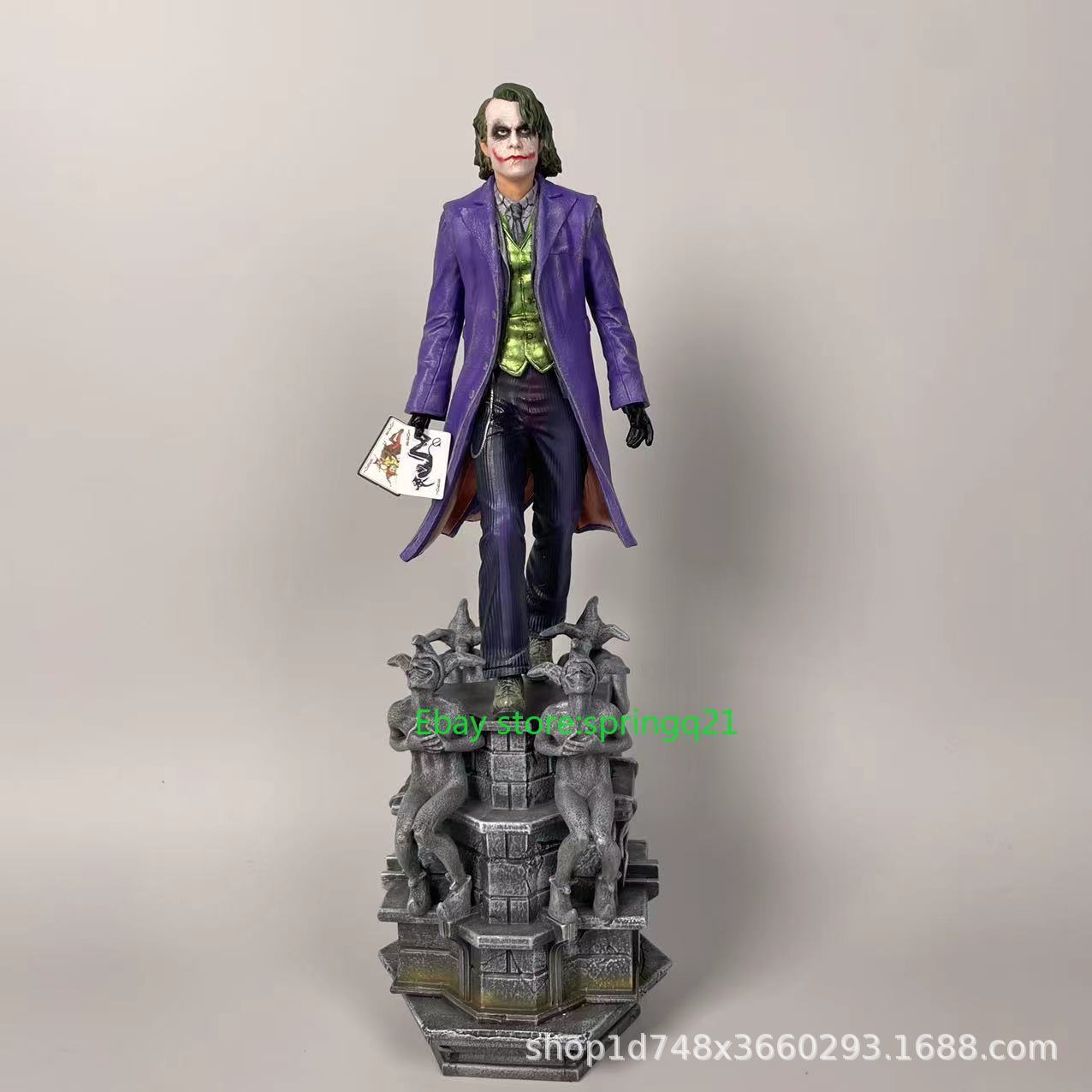 Batman: The Dark Knight Joker Heath Ledger Statue Resin Figure 12in Ornament Toy
