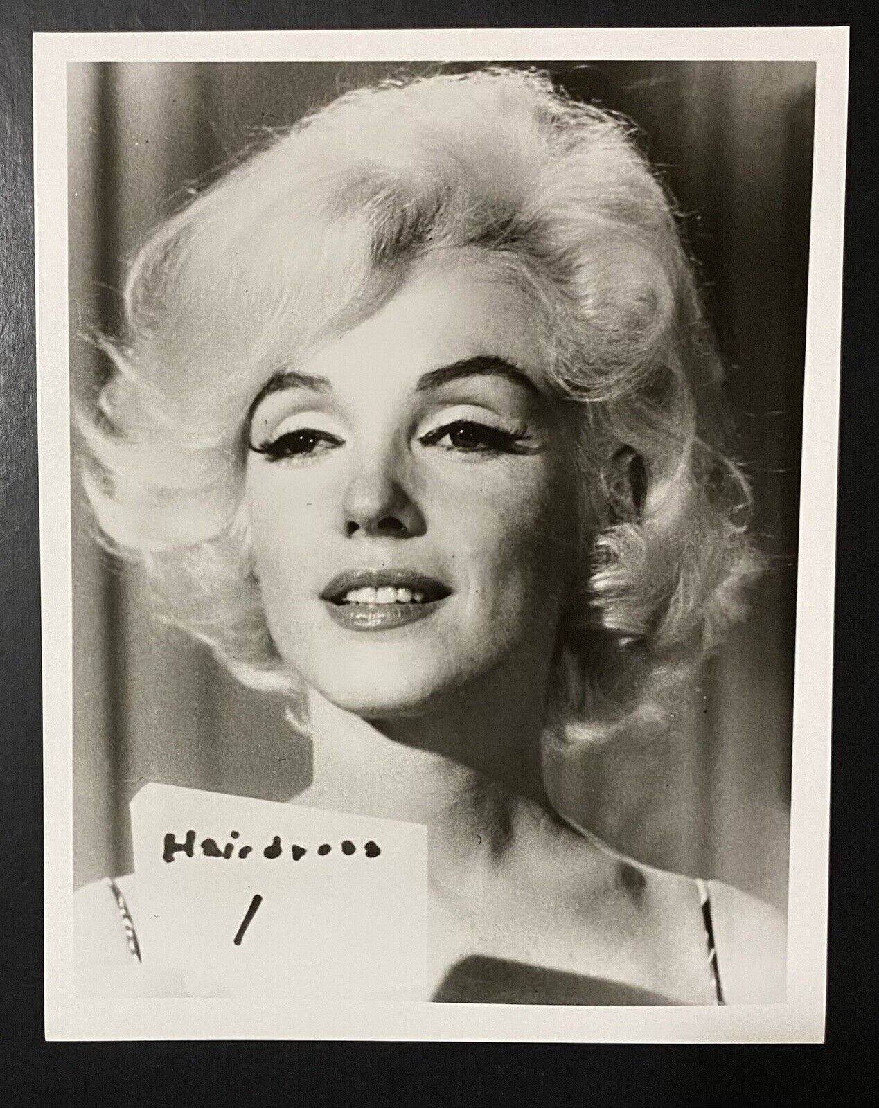 1962 Marilyn Monroe Original Photo Something’s Got To Give Wardrobe Hair Test