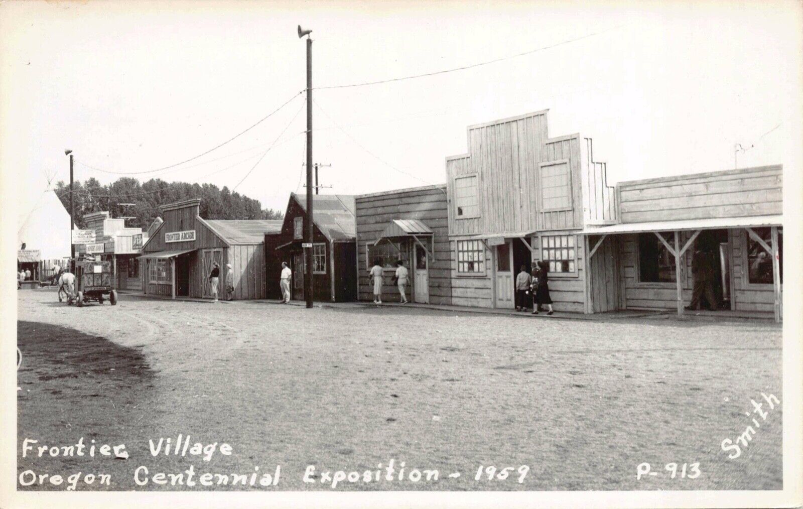 Real Photo Postcard Frontier Village 1959 Oregon Centennial Exposition~127811