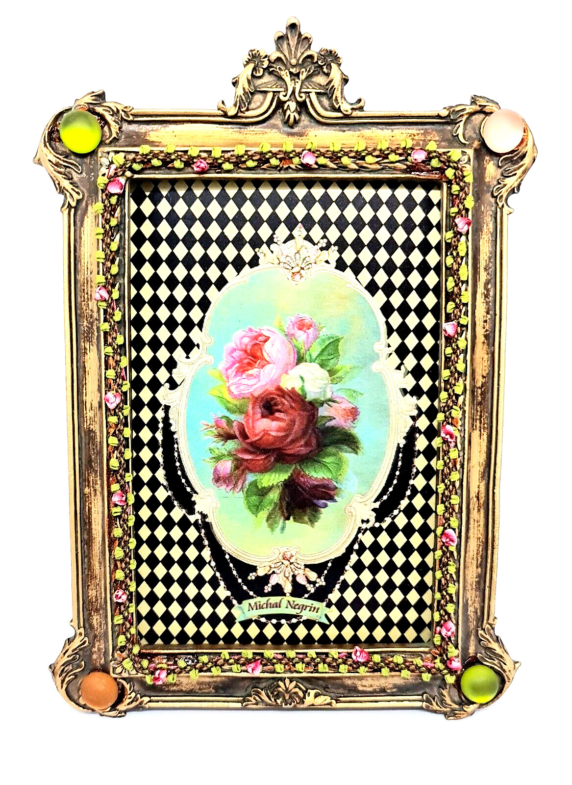 Beautiful Picture Frame  3D Flowers  Photo By Michal Negrin.