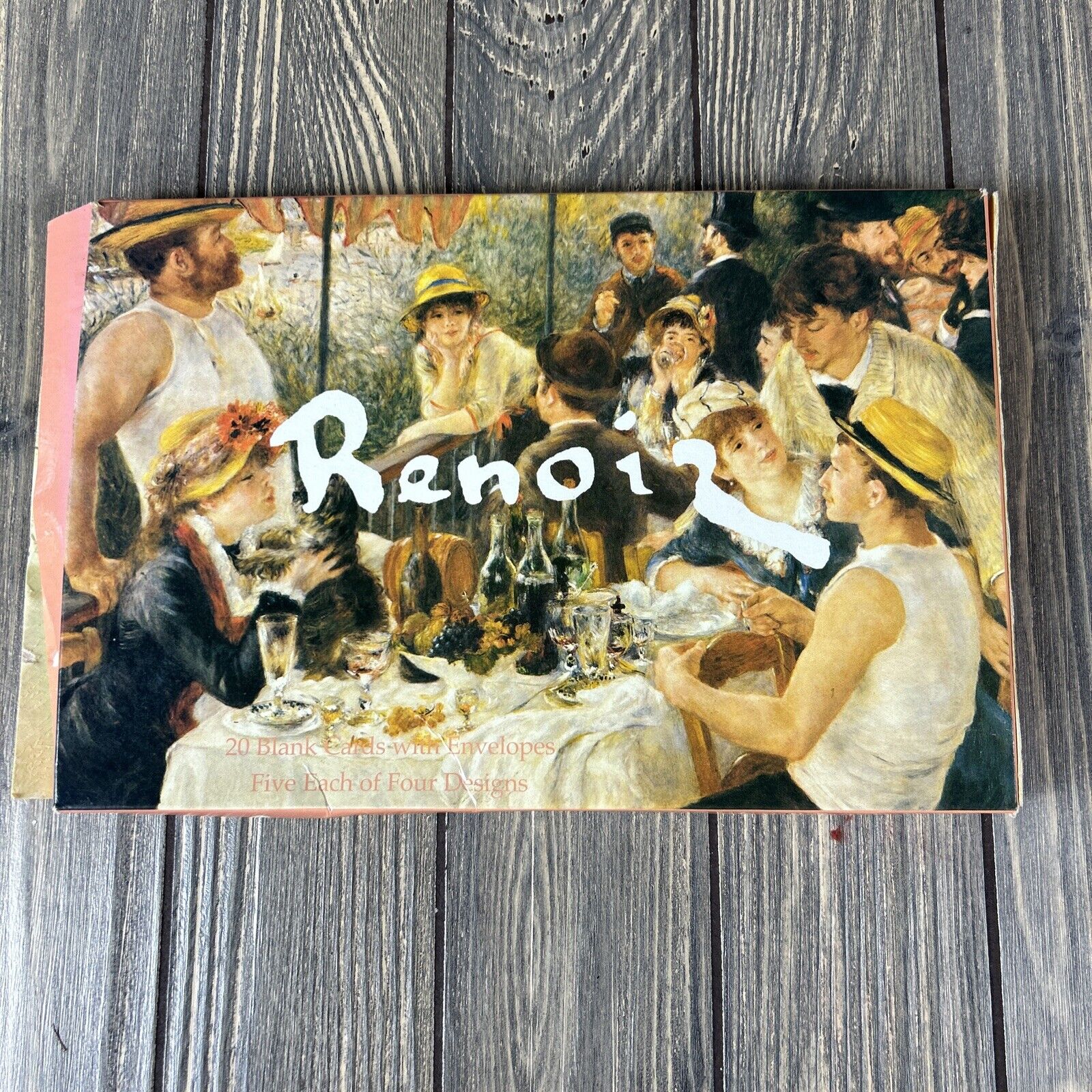 Vintage 1998 Renoir 18 Blank Cards Set Envelopes JCPenney W Four Designs