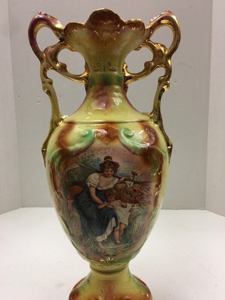Strasburg Ware Vintage Large Ceramic Vase Jl 11 0317