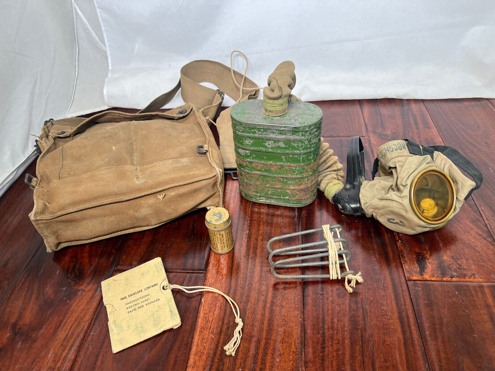 WWI US Army Gas Mask With Bag and Filter WW1 AEF 1918 1917