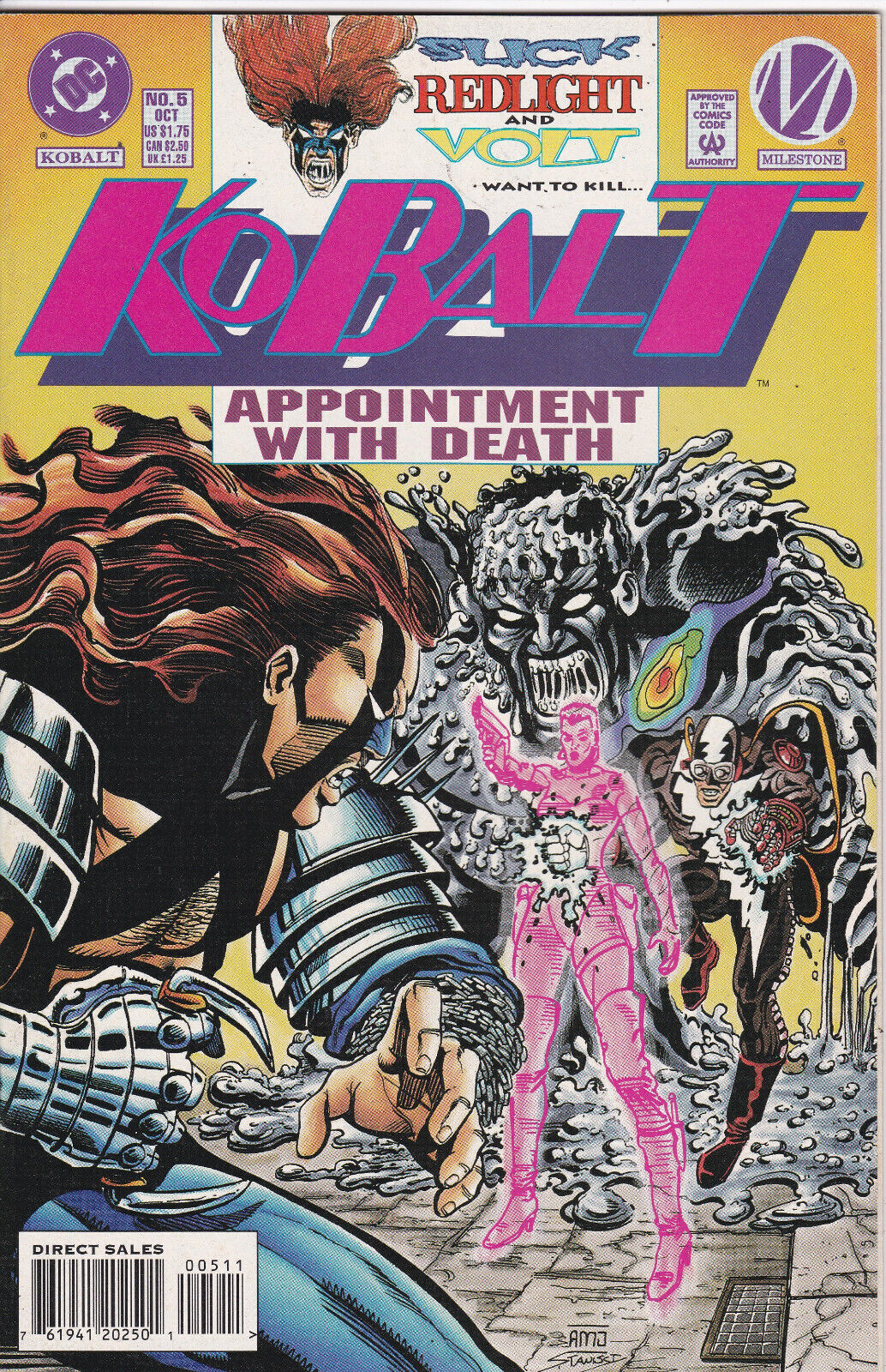 Kobalt #5 (1994-1995) Milestone Imprint of DC Comics,High Grade