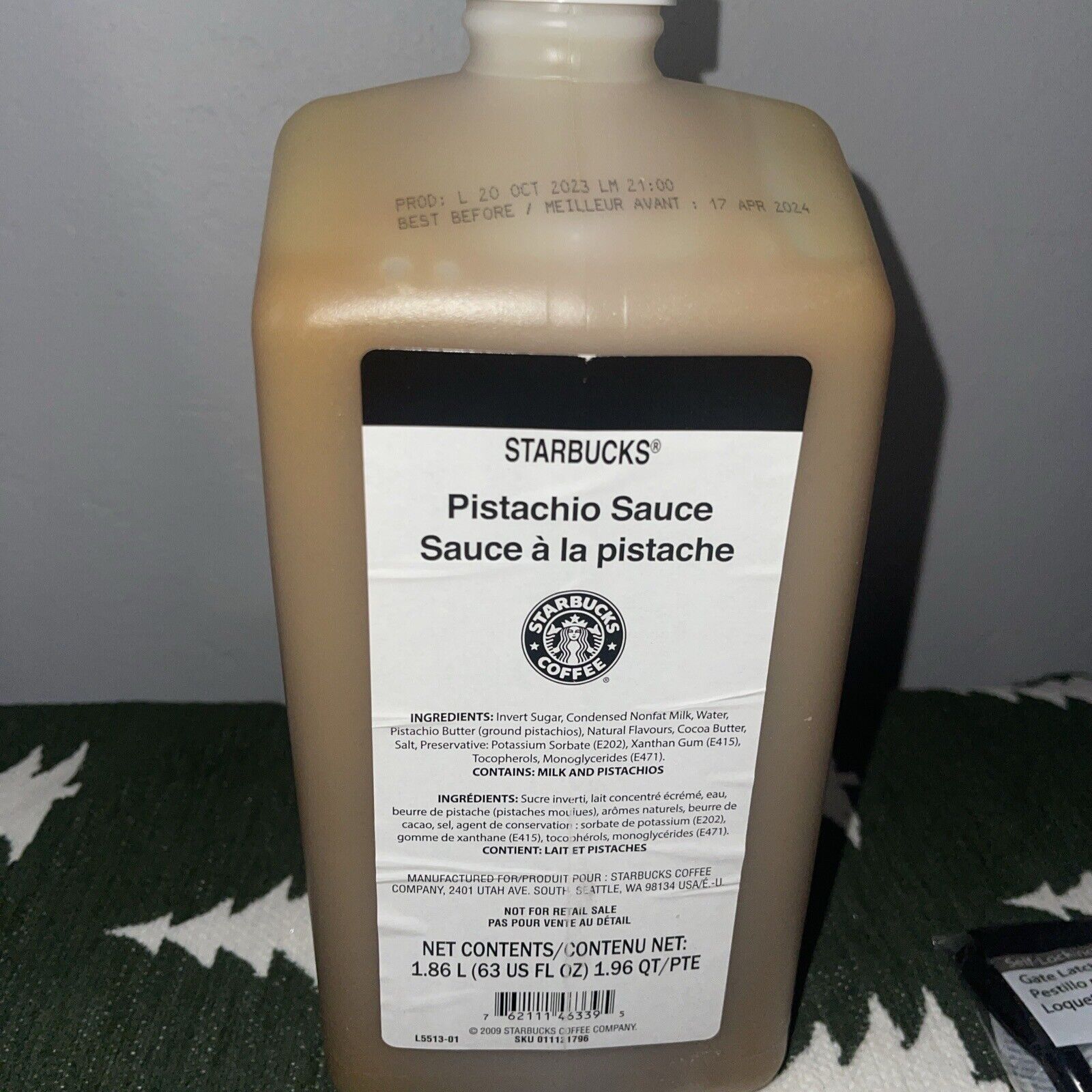 Starbucks Pistachio Sauce 63oz New & Sealed BB May 2024
