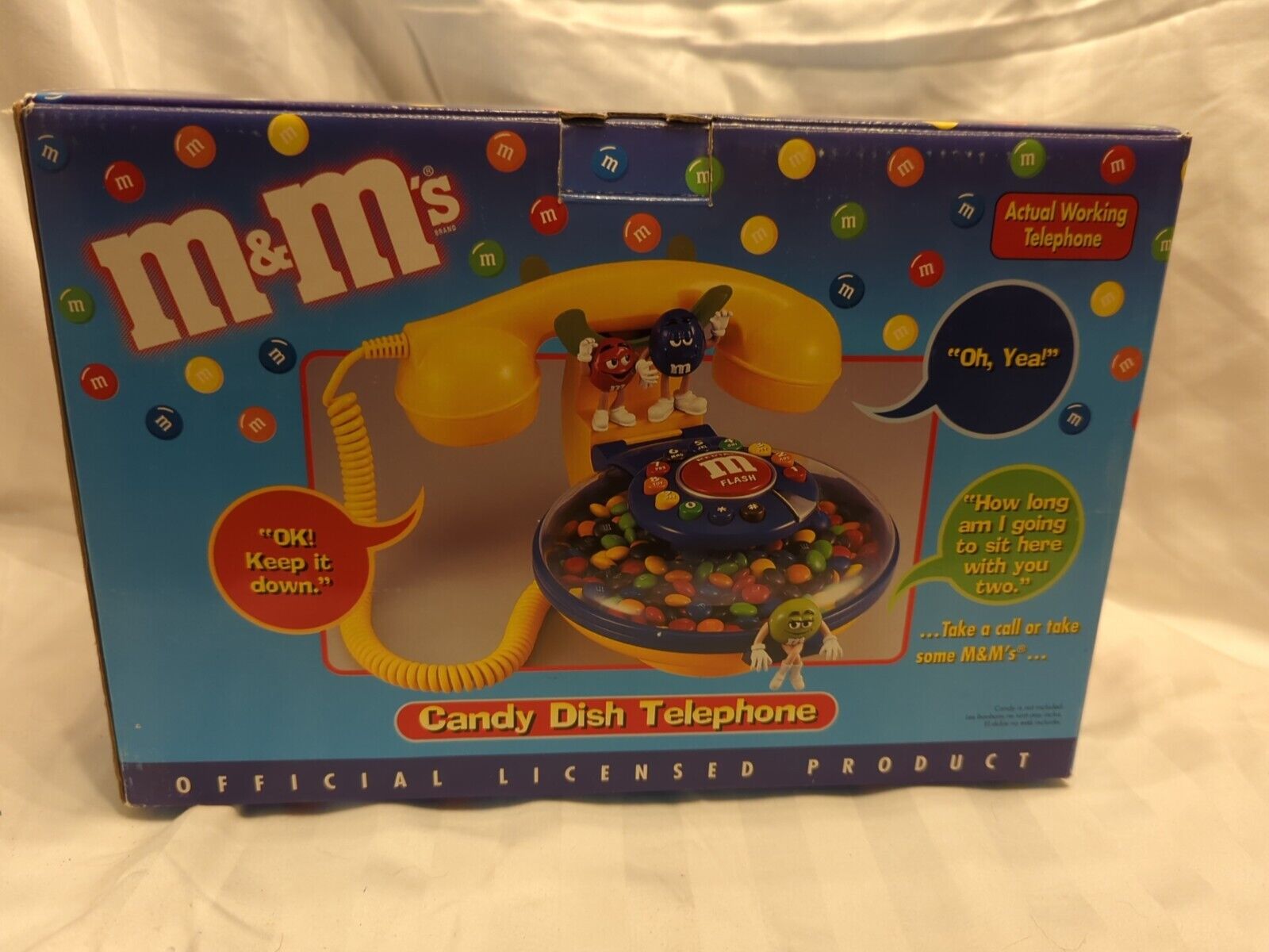 M&M\'s Vintage Candy Dish Telephone Mars W/ Original Packing M&M’s Vintage