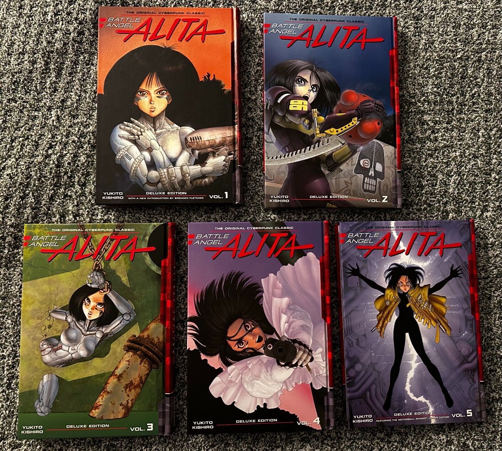 Battle Angel Alita Deluxe Edition Manga Volumes 1-5 English