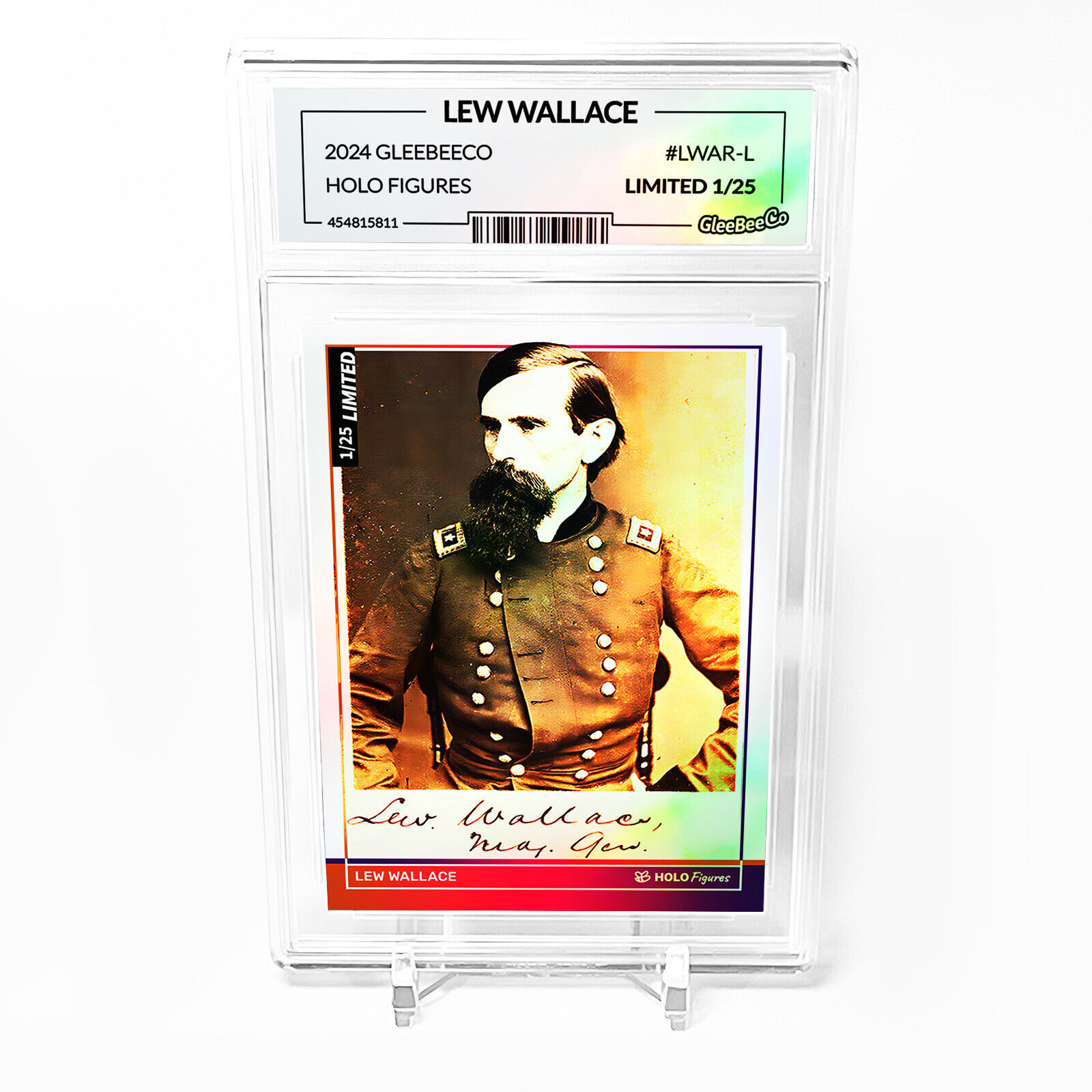 LEW WALLACE Holographic Card 2024 GleeBeeCo Slabbed #LWAR-L Only /25