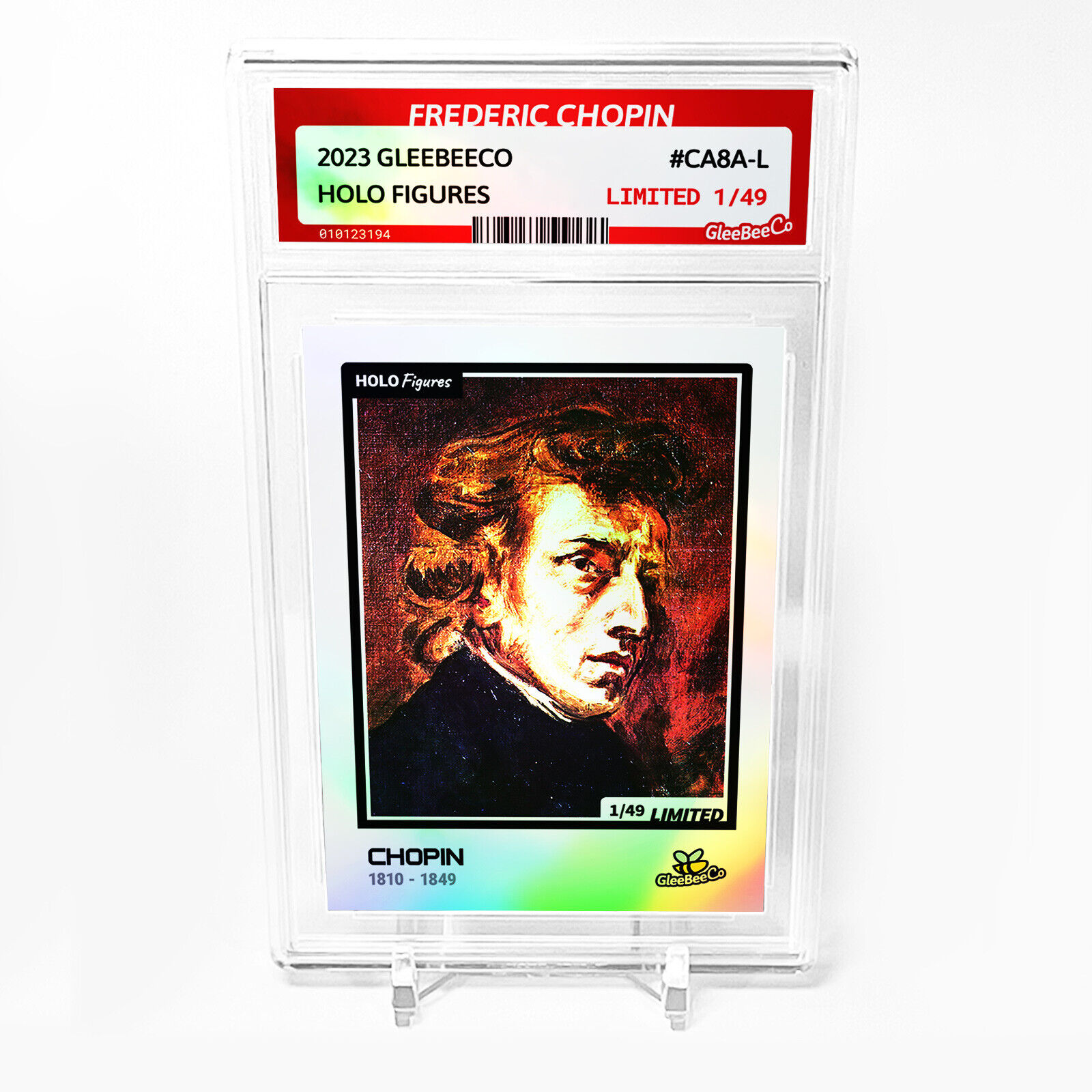CHOPIN 1810 - 1849 Frederic Chopin 2023 GleeBeeCo Card Holographic #CA8A-L /49