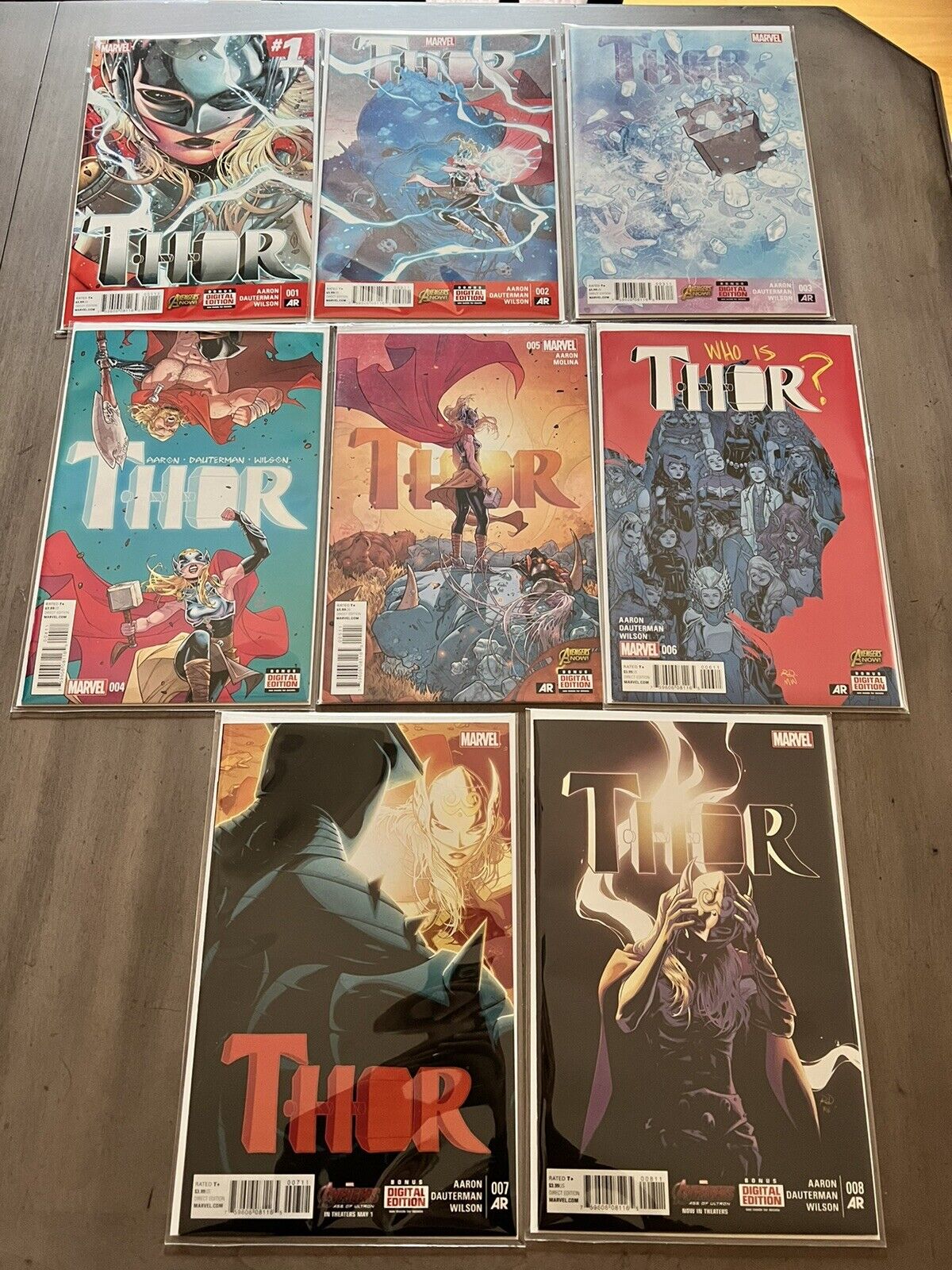 Thor Jane Foster full run #1-8 (Marvel 2014) Love and Thunder High Grade
