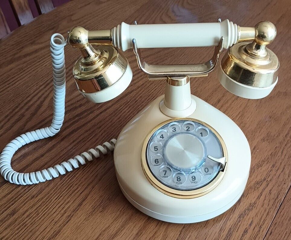 Western Electric Princess Rotary Dial French Style Desk Phone Vintage
