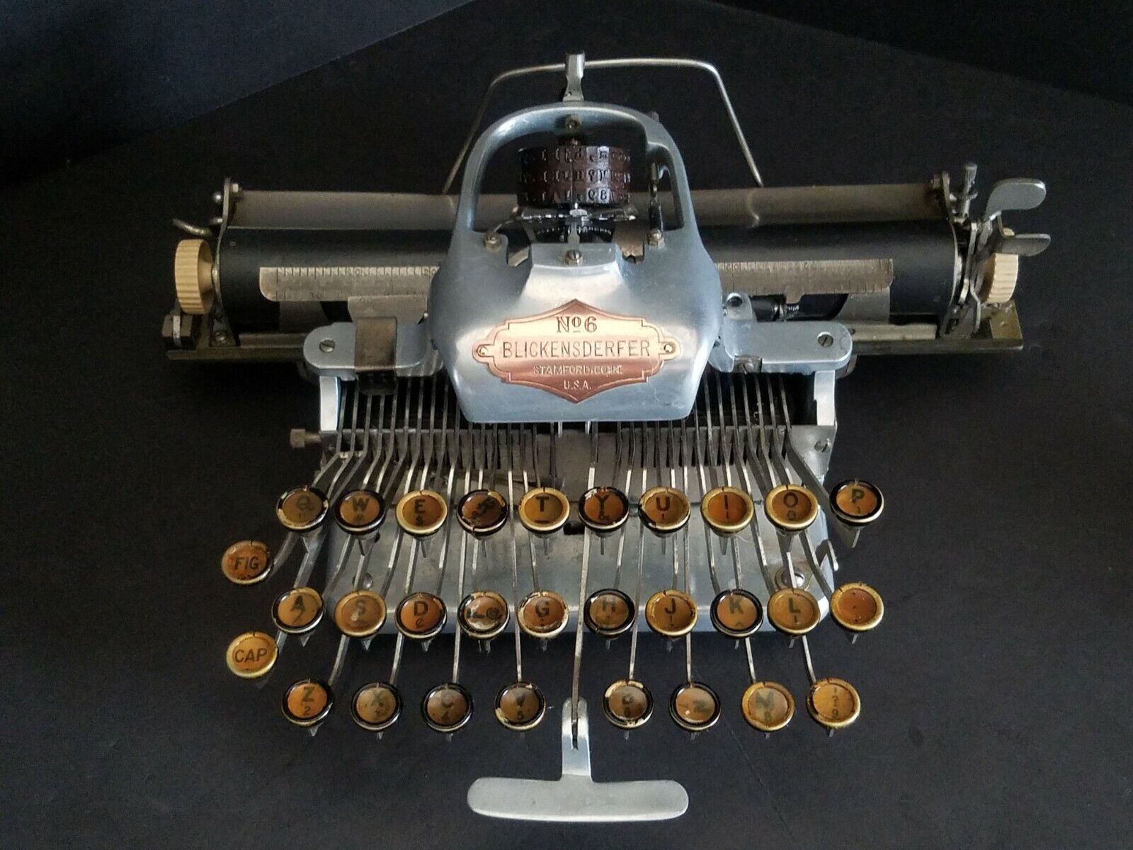 Antique 1913 Blickensderfer Model 6 Aluminium Vintage Typewriter