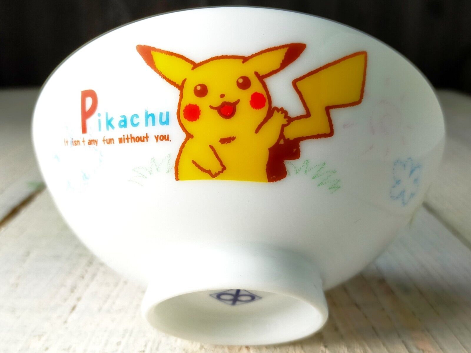 Vintage Rare Pokemon Ceramics Rice Bowl For Kids 1990\'s Anime NEW Made in Japan