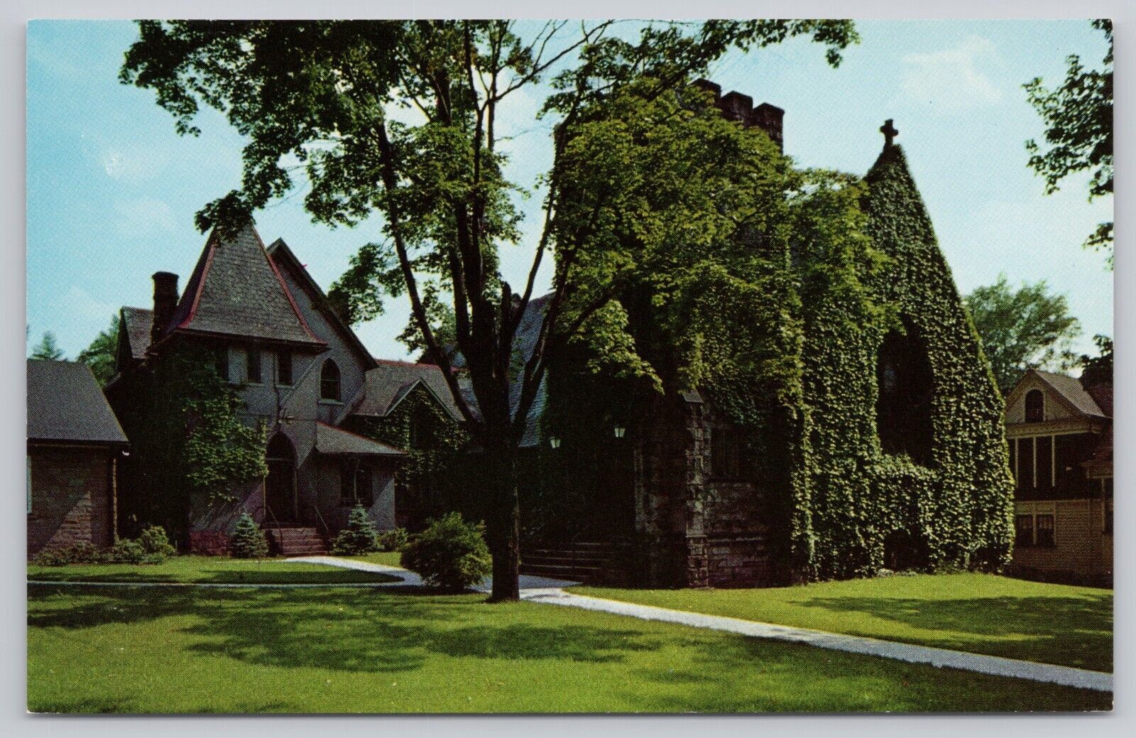 Ridgway Pennsylvania, Grace Episcopal Church, Vintage Postcard