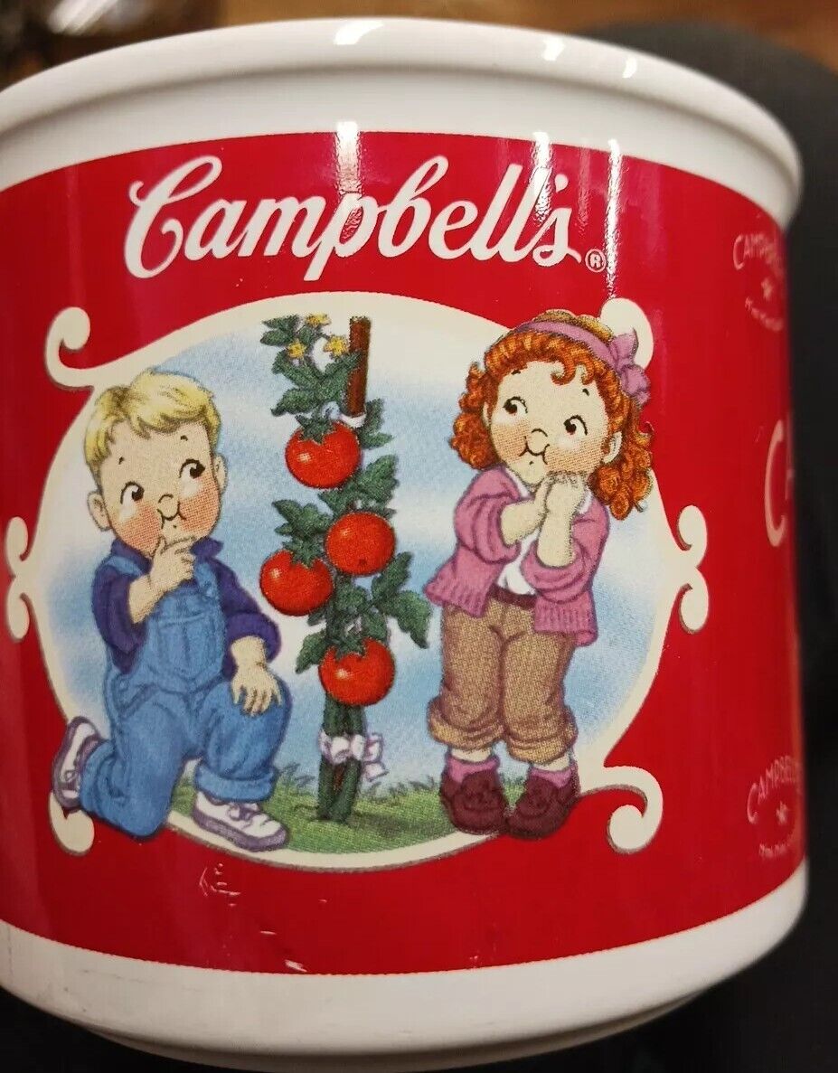 Campbell\'s Soup Mug 2002 Houston Harvest Gift Products #31981 Kids Tomatoes  🍅 
