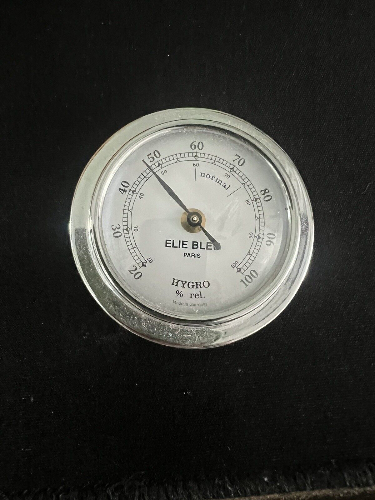 Elie Bleu Cigar Humidor Hygrometer Excellent Condition Made Is PARIS SHIPS ASAP