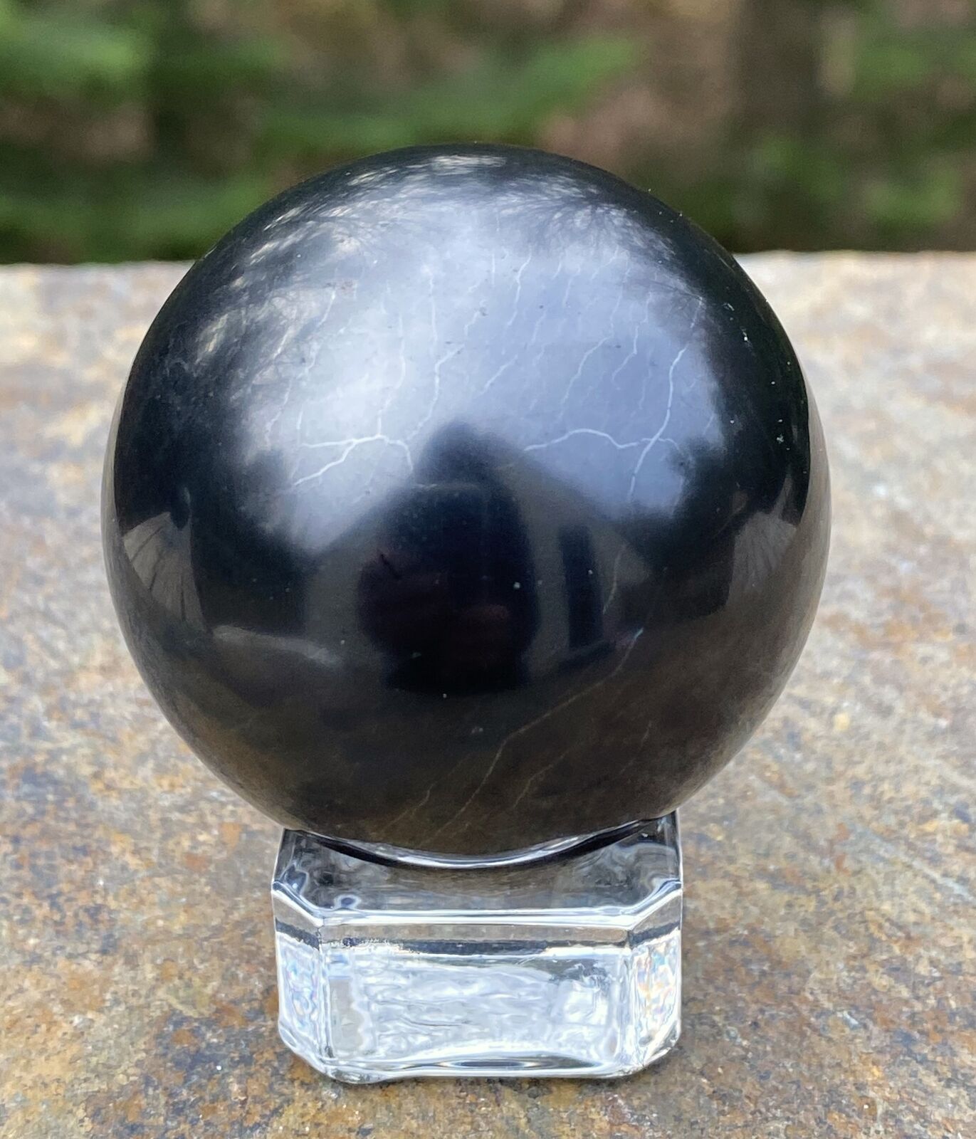 Shungite Sphere with Stand Protection Healing 29390E
