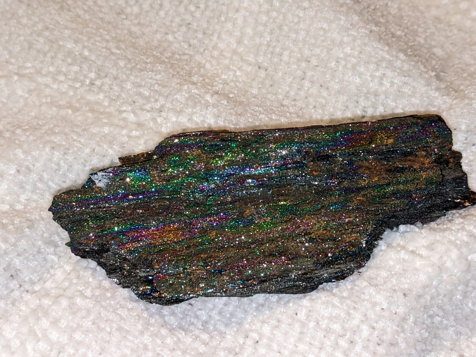 Ultra Rare Huge Iridescent Rainbow Hematite From Brazil